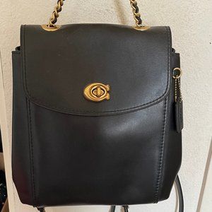 Coach Parker Convertible Leather Backpack